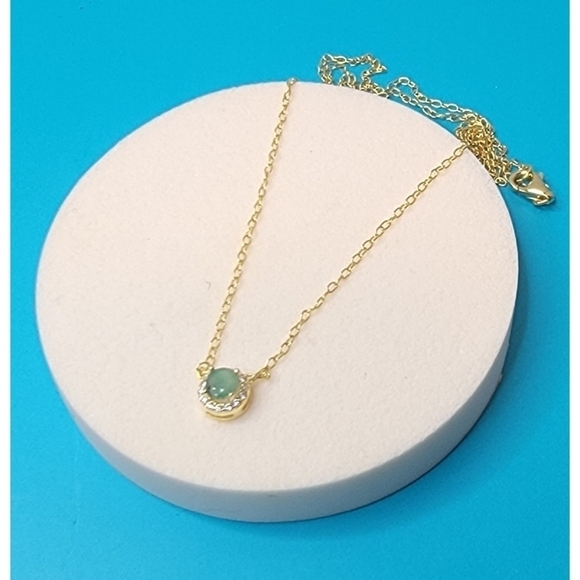 New Rachel Zoe Lab Created Emerald Necklace - Picture 3 of 6